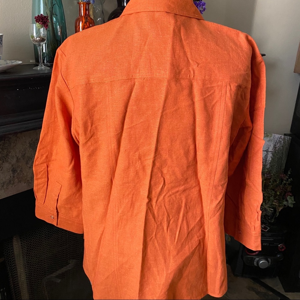 Linen Button Up - Picture 3 of 4